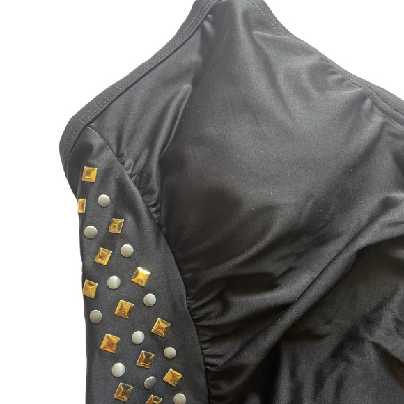 SIMON CHANG Women’s black miracle slimming 1 pc swimsuit. Size 10/12 - Picture 2 of 6